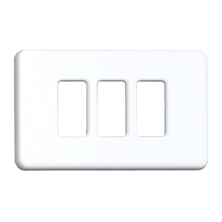 BL COPRINTERRUTTORE PLASTICA 3P BIANCO 2 PZ*