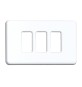 BL COPRINTERRUTTORE PLASTICA 3P BIANCO 2 PZ*