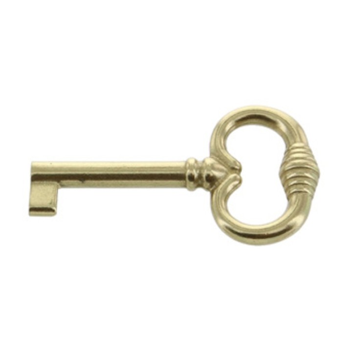 BL CHIAVE P/MOBILI 33708 OTTONE LUCIDO 2 PZ