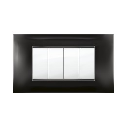 PLACCA MIVIDA PLANA NERO 4P
