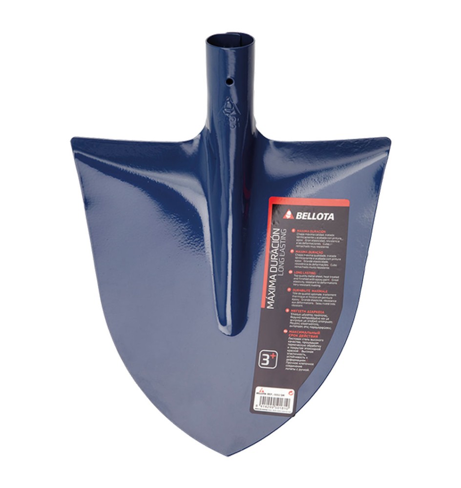 BADILE A PUNTA senza manico - con spalla