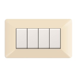 PLACCA EASY MATIX AVORIO 4P