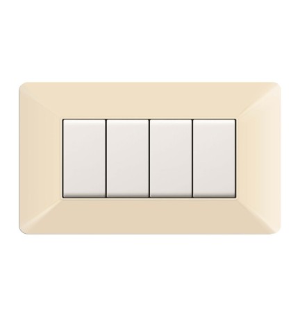 PLACCA EASY MATIX AVORIO 4P