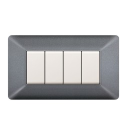 PLACCA EASY MATIX GRIGIO CHIARO 4P