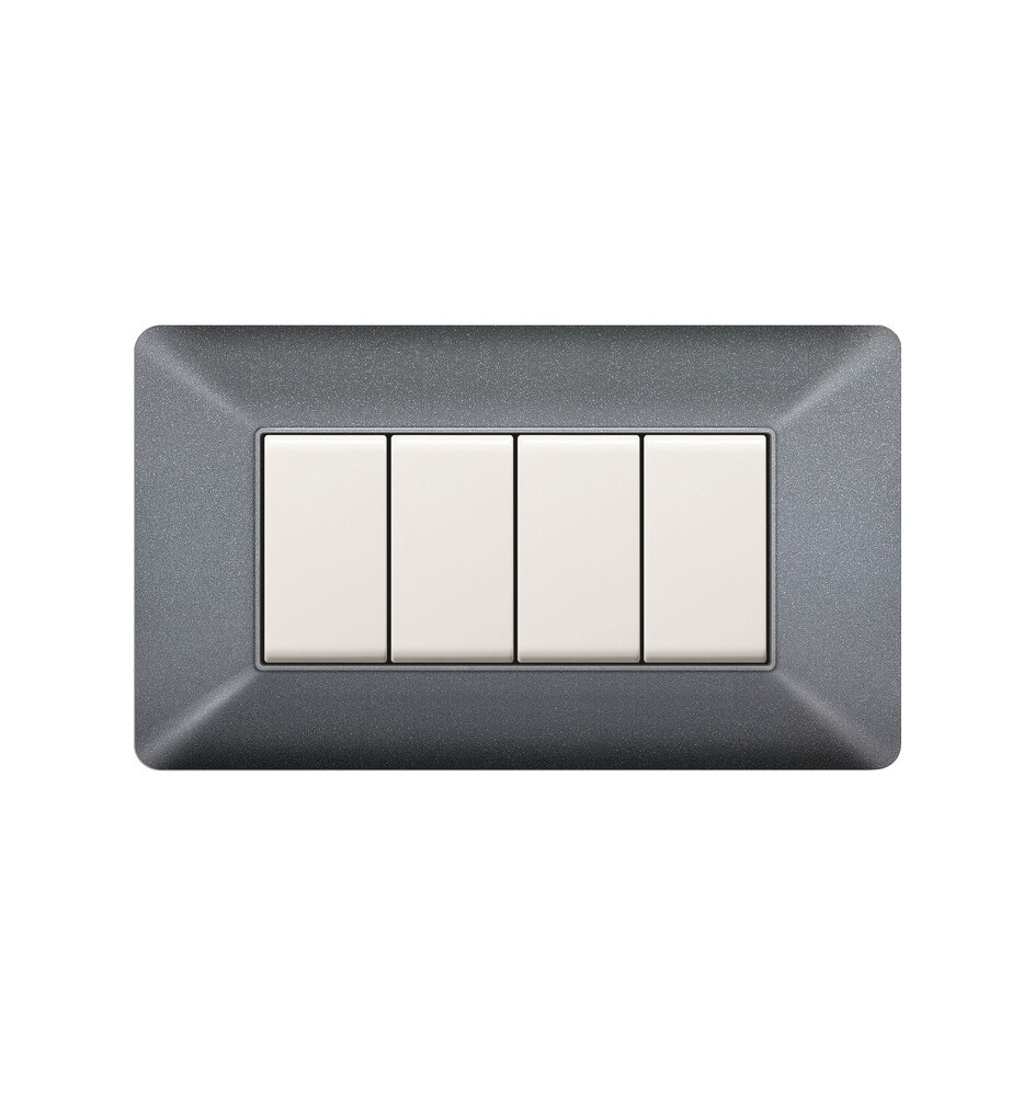 PLACCA EASY MATIX GRIGIO CHIARO 4P