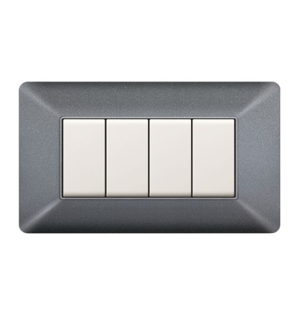 PLACCA EASY MATIX GRIGIO CHIARO 4P