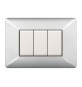 PLACCA EASY MATIX ALLUMINIO CHIARO 3P