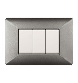 PLACCA EASY MATIX ALLUMINIO NOTTE 3P