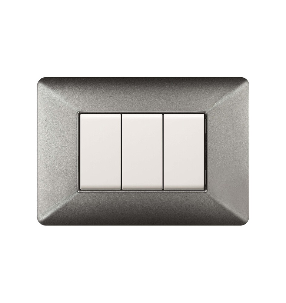 PLACCA EASY MATIX ALLUMINIO NOTTE 3P