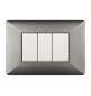 PLACCA EASY MATIX ALLUMINIO NOTTE 3P