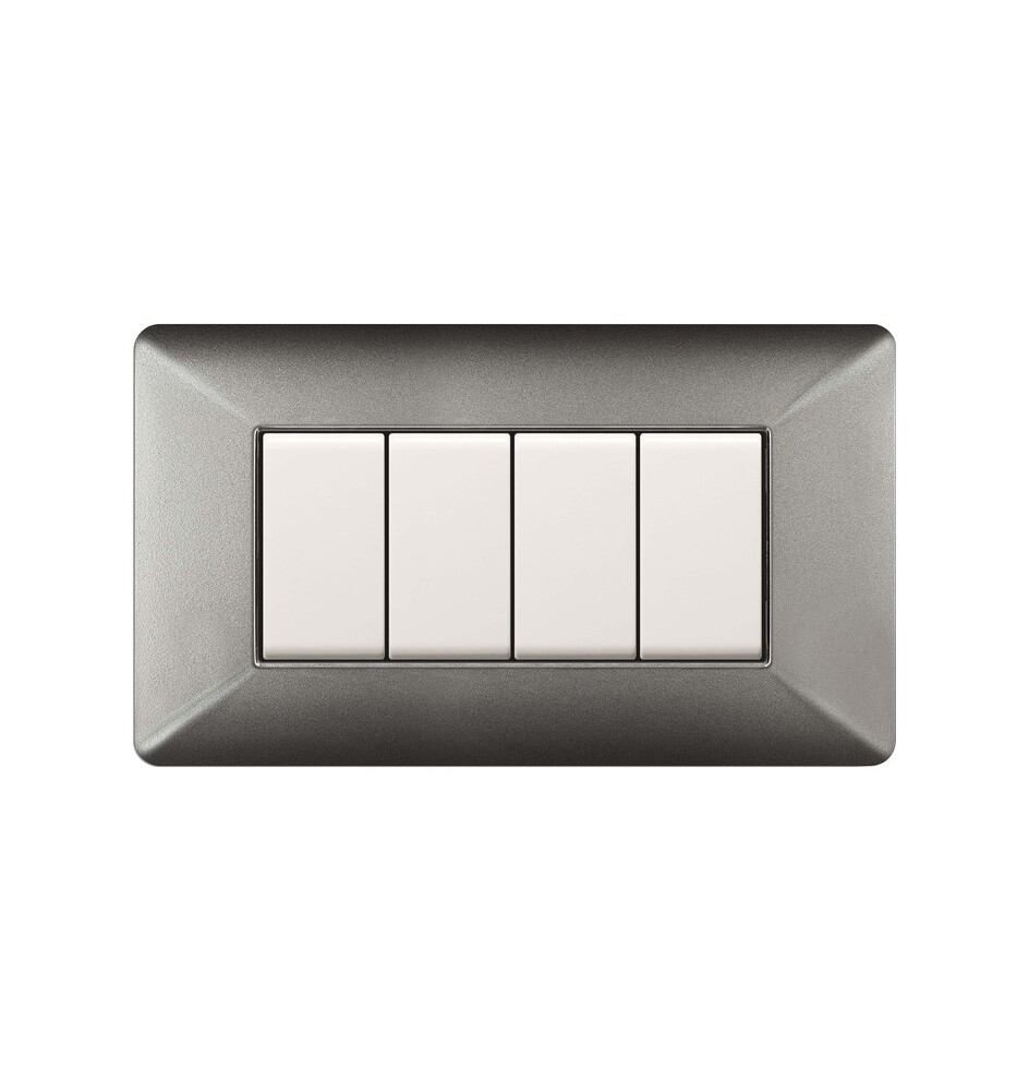PLACCA EASY MATIX ALLUMINIO NOTTE 4P