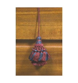 FIOCCO P/CHIAVI CM.9 BLU E BORDO