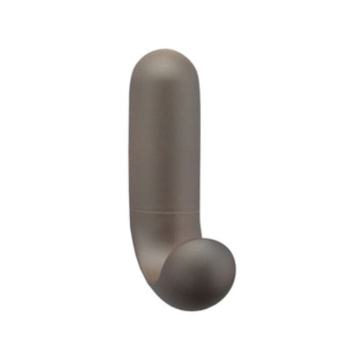GANCIO ADESIVO J INOFIX 1 POSTO MARRONE