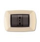 PLACCA LIFE LIVING PLAST AVORIO 3P