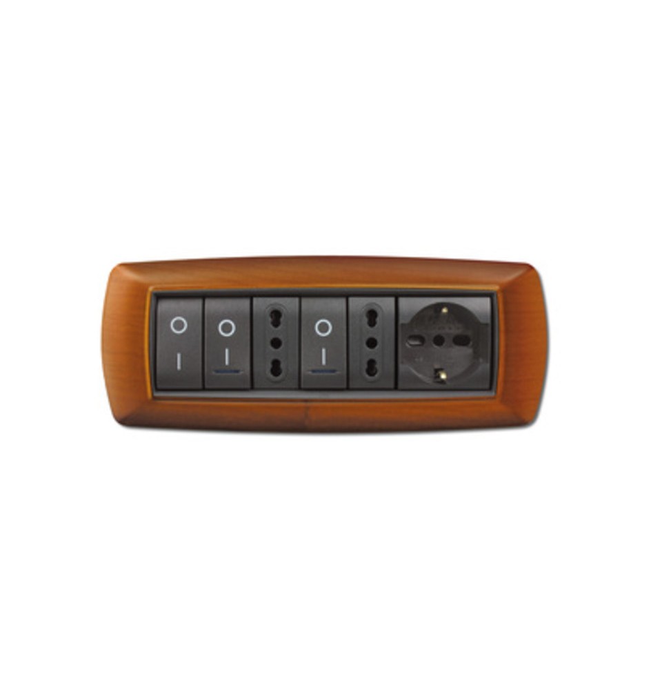 PLACCA LIFE LIVING PLAST LEGNO CHIARO 7P
