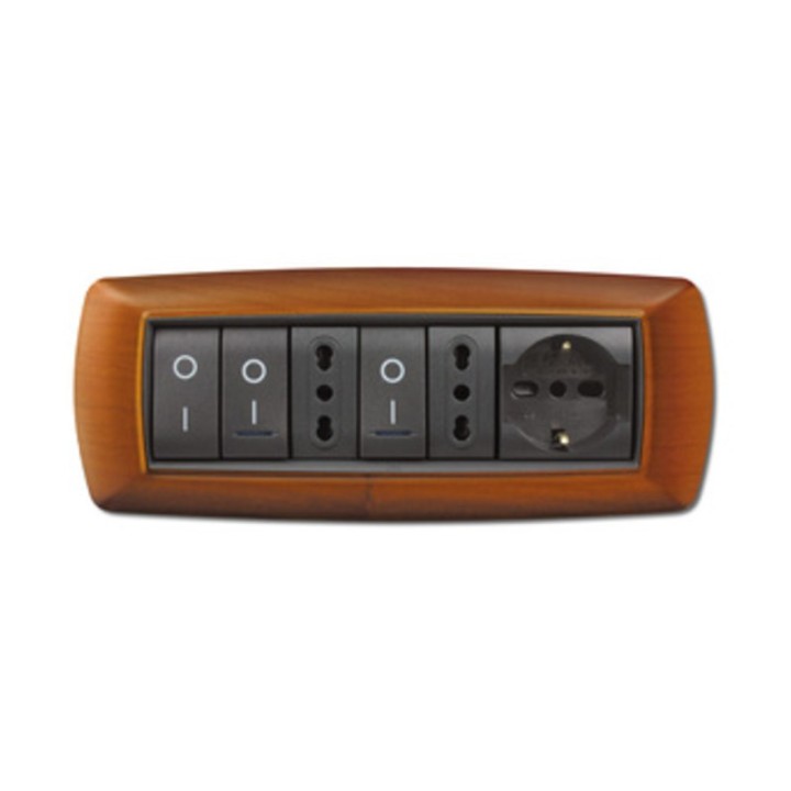 PLACCA LIFE LIVING PLAST LEGNO CHIARO 7P