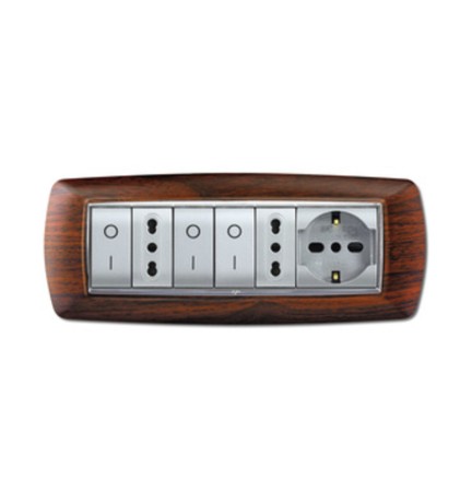 PLACCA LIFE LIVING PLAST LEGNO SCURO 7P