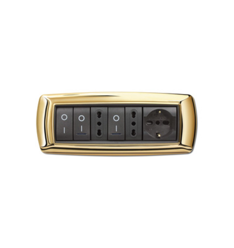 PLACCA LIFE LIVING PLAST ORO 7P