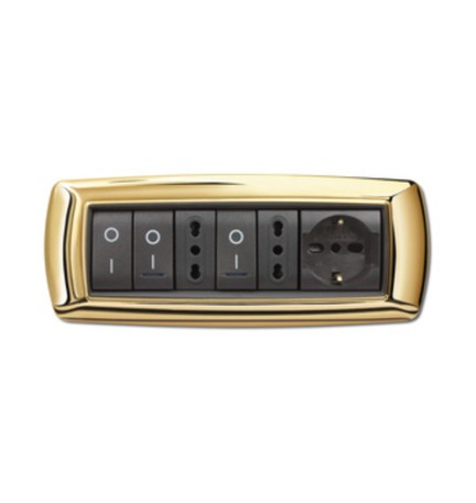 PLACCA LIFE LIVING PLAST ORO 7P