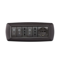 PLACCA LIFE LIVING PLAST GRIGIO NOTTE VULCAN 7P