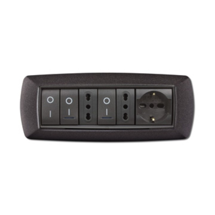 PLACCA LIFE LIVING PLAST GRIGIO NOTTE VULCAN 7P