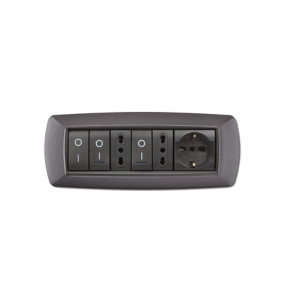 PLACCA LIFE LIVING PLAST GRIGIO CHIARO VULCAN 7P