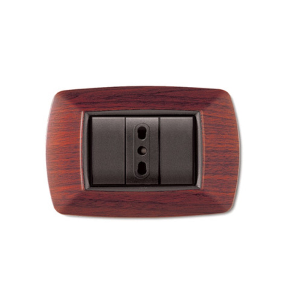 PLACCA LIFE LIVING PLAST LEGNO SCURO 3P