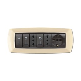 PLACCA LIFE LIVING PLAST AVORIO 7P