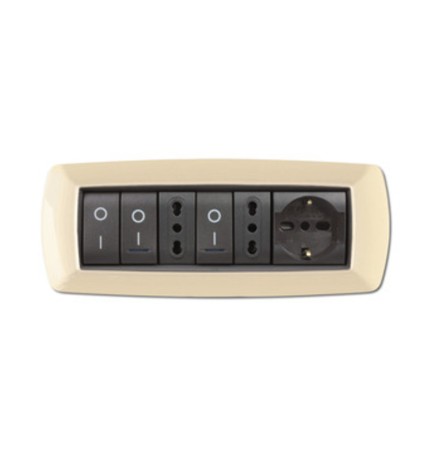PLACCA LIFE LIVING PLAST AVORIO 7P