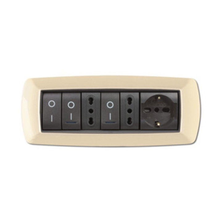 PLACCA LIFE LIVING PLAST AVORIO 7P