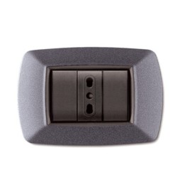 PLACCA LIFE LIVING PLAST GRIGIO CHIARO VULCAN 3P