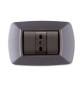 PLACCA LIFE LIVING PLAST GRIGIO CHIARO VULCAN 3P