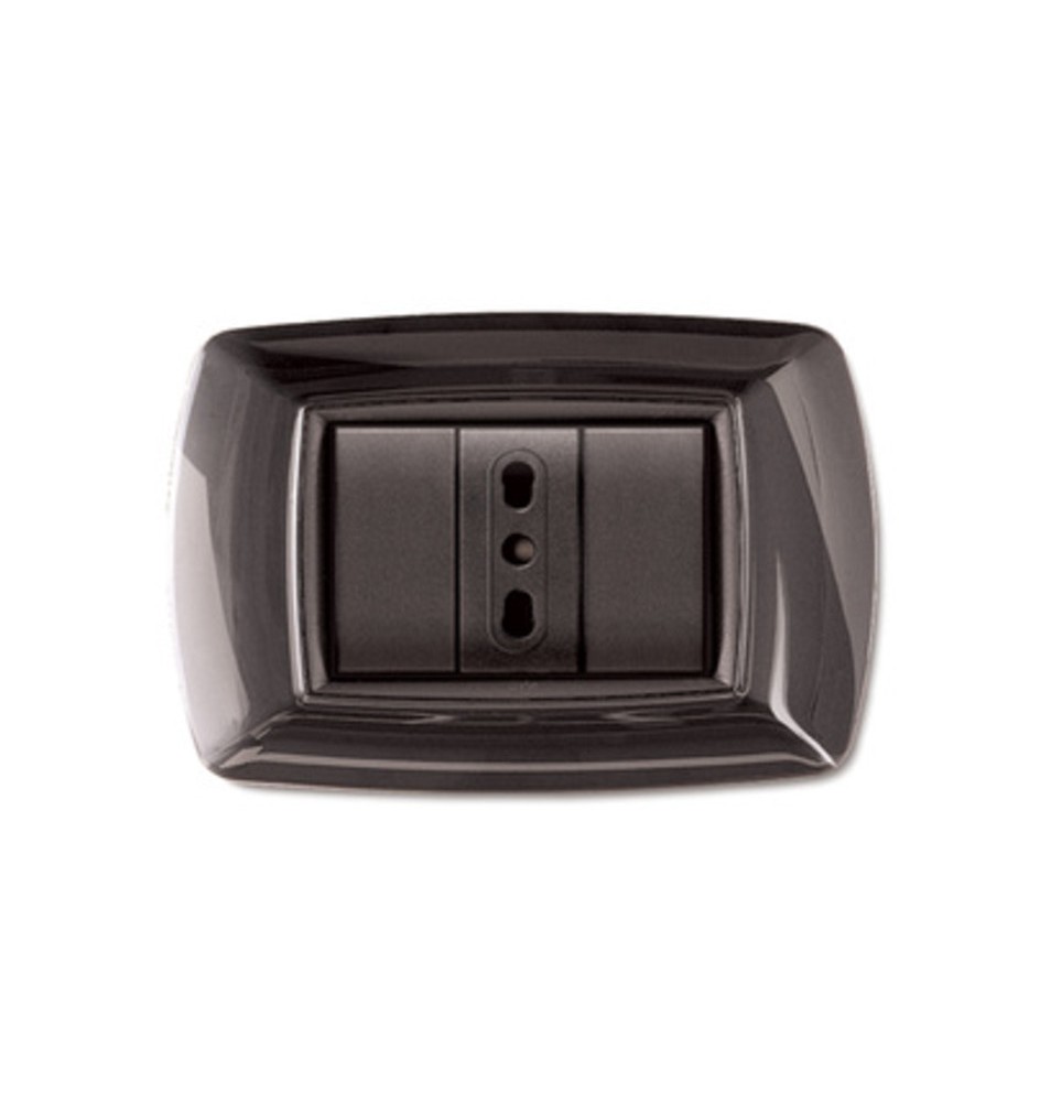 PLACCA LIFE LIVING PLAST NERO GLITTERING 3P