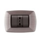 PLACCA LIFE LIVING PLAST ACCIAIO SATINATO 3P