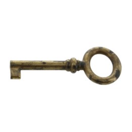 CHIAVE P/MOBILI 33728 29X69 MM OTTONE ANTICATO