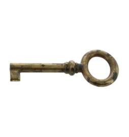 CHIAVE P/MOBILI 33728 29X69 MM OTTONE ANTICATO