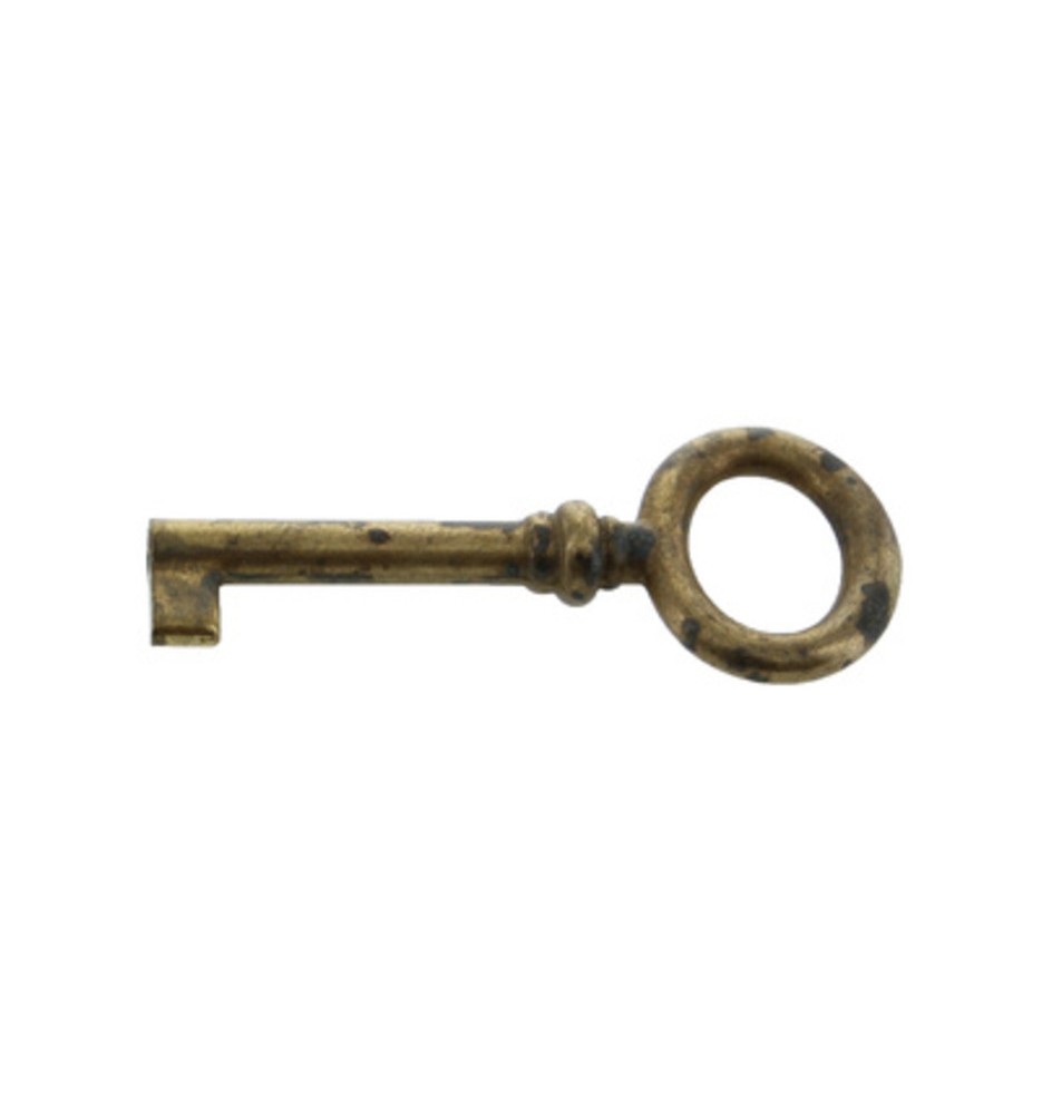 CHIAVE P/MOBILI 33728 29X69 MM OTTONE ANTICATO