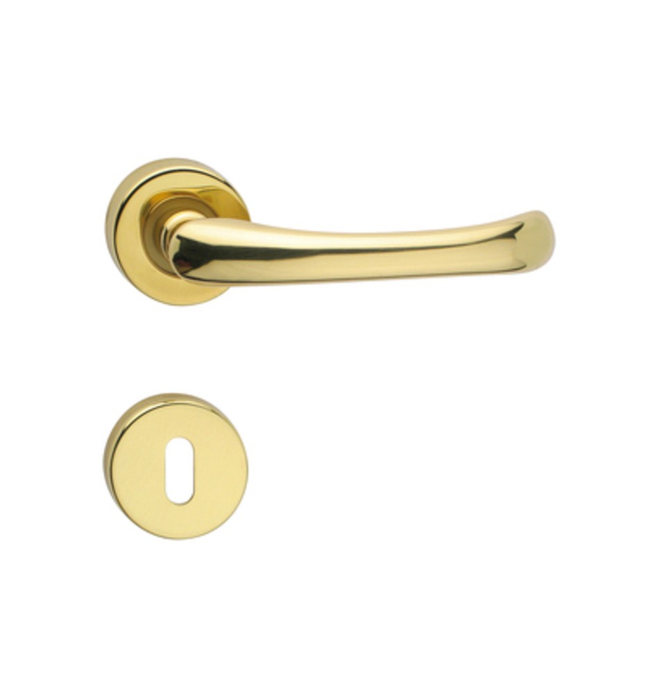 MANIGLIA ZAMA CAPRI C/BOCCHETTA ORO LUCIDO V