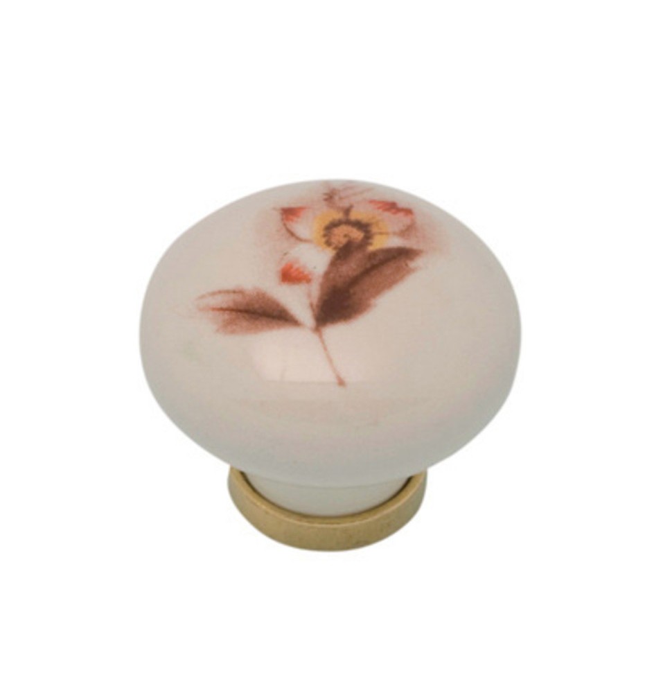 POMOLO PORCELLANA TONDO C/BASE F/ 5 31X26 MM*