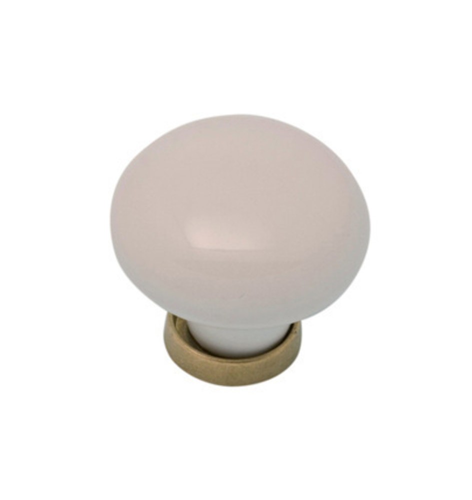 POMOLO PORCELLANA TONDO C/BASE F/ 3 31X26 MM**