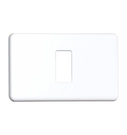 COPRINTERRUTTORE PLASTICA 1P BIANCO**