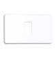 COPRINTERRUTTORE PLASTICA 1P BIANCO**
