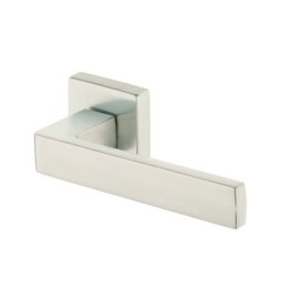 MANIGLIA ASTI M53 C/BOCCHETTA QUADRA CROMO SATINATO