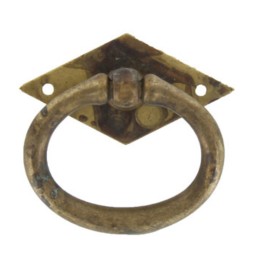 MANIGLIA OTTONE 12321 49X45 MM ANTICATO**