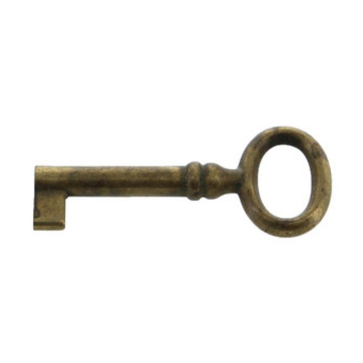CHIAVE P/MOBILI 33718 24X56 MM OTTONE ANTICATO**