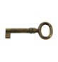 CHIAVE P/MOBILI 33718 24X56 MM OTTONE ANTICATO**