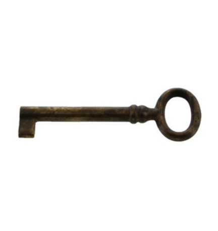 CHIAVE P/MOBILI 33718 24X69 MM OTTONE ANTICATO**