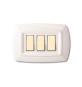 TONDO PLACCA MAGIC PLAST 3P BIANCO