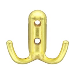 APPENDIABITI A 2 GANCI 45X45 MM ORO LUCIDO