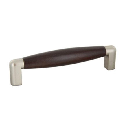 MANIGLIA FAGGIO 4090 107X27 MM NOCE NICHEL SAT (B)